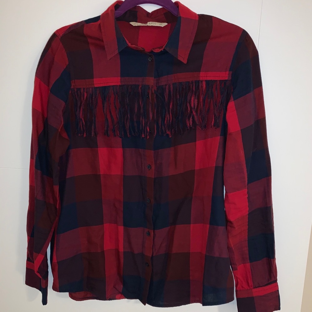 Plaid Blouse